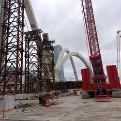 Aus den Bögen soll eine Brücke werden