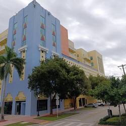 alte Art Deco Gebäude in Miami Beach