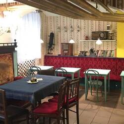 Our table - note the antiques