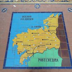 Map of Coruña province