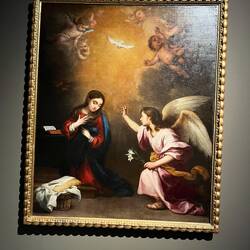 Murillo, the Incarnation, when her pregnancy was announced to Mary