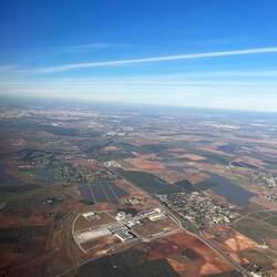 Looking back towards Sevilla shortly after takeoff