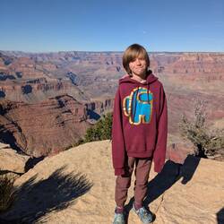 Holden is not as big of a fan, but his clothes blend in!