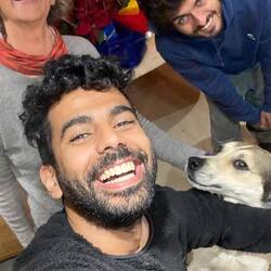 With Osama and Mahmed