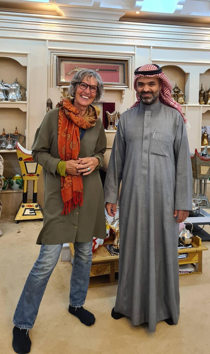 With Abdulla in Tabuk after the car break down