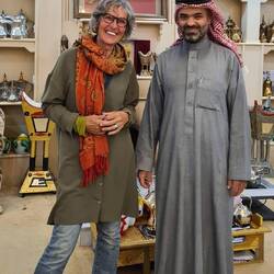 With Abdulla in Tabuk after the car break down