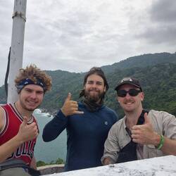 Peter - me - Josh at our adventure to find the lonely lighthouse