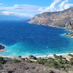 Unsere Bucht von oben