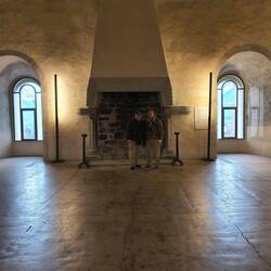 For centuries this Knights Hall was the only used room in the castle, used for ceremonies & feasts.