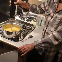 Es gibt Kürbissuppe