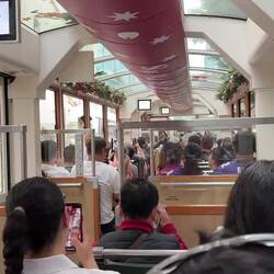 Mit der Drahtseilbahn geht's auf den Victoria Peak.