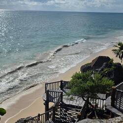 Der Strand direkt vor den Ruinen ist jetzt gesperrt.