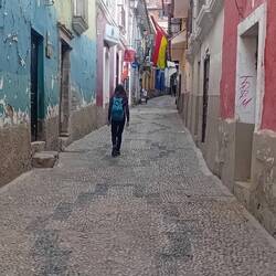 Artistc cobbles and derelict walls