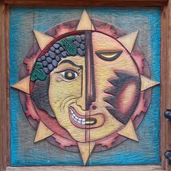 Beautiful carving on this door panel