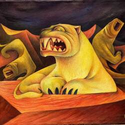 Pumas, from the Museo National of Art in La Paz