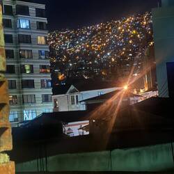 From our hotel. La Paz by night looks like a christmas tree