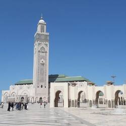 die grosse Hassan II Mosche in Casablanca