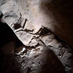 There were still bones in one of the lesser tombs