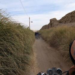 These are the mud walls of the city still standing. Unfortunately the city is not.