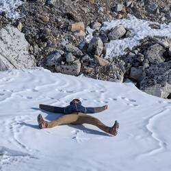 Schneeengel auf über 5.000 m