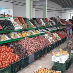 einkaufen am kleinen Markt