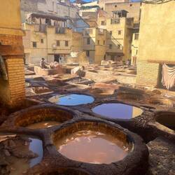 The tanneries (pretty smelly)