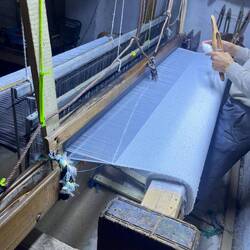 Mostly men are doing the work that would be considered "women's work": sewing, weaving etc