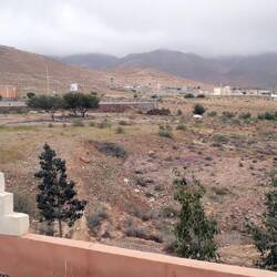 in Taliouine, die Aussicht vom Campingplatz