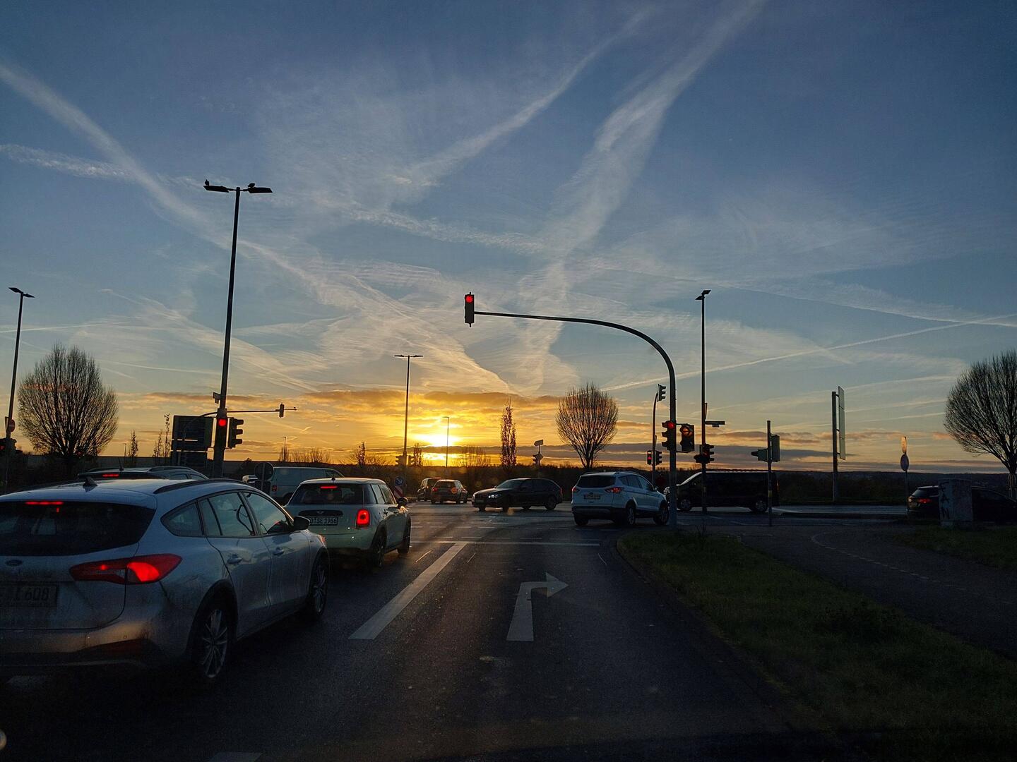 Anfahrt am Morgen