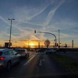 Anfahrt am Morgen