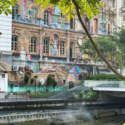 Street art near the river of life