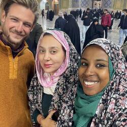 With Nadia, guide and friend