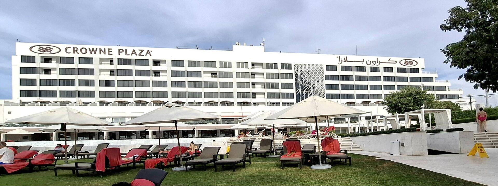 Unser Hotel, das "Kreuzfahrtschiff" Crown Plaza. Was Edles fürs Ende.