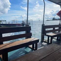 Das Boot mit dem wir auf die Insel übergesetzt haben