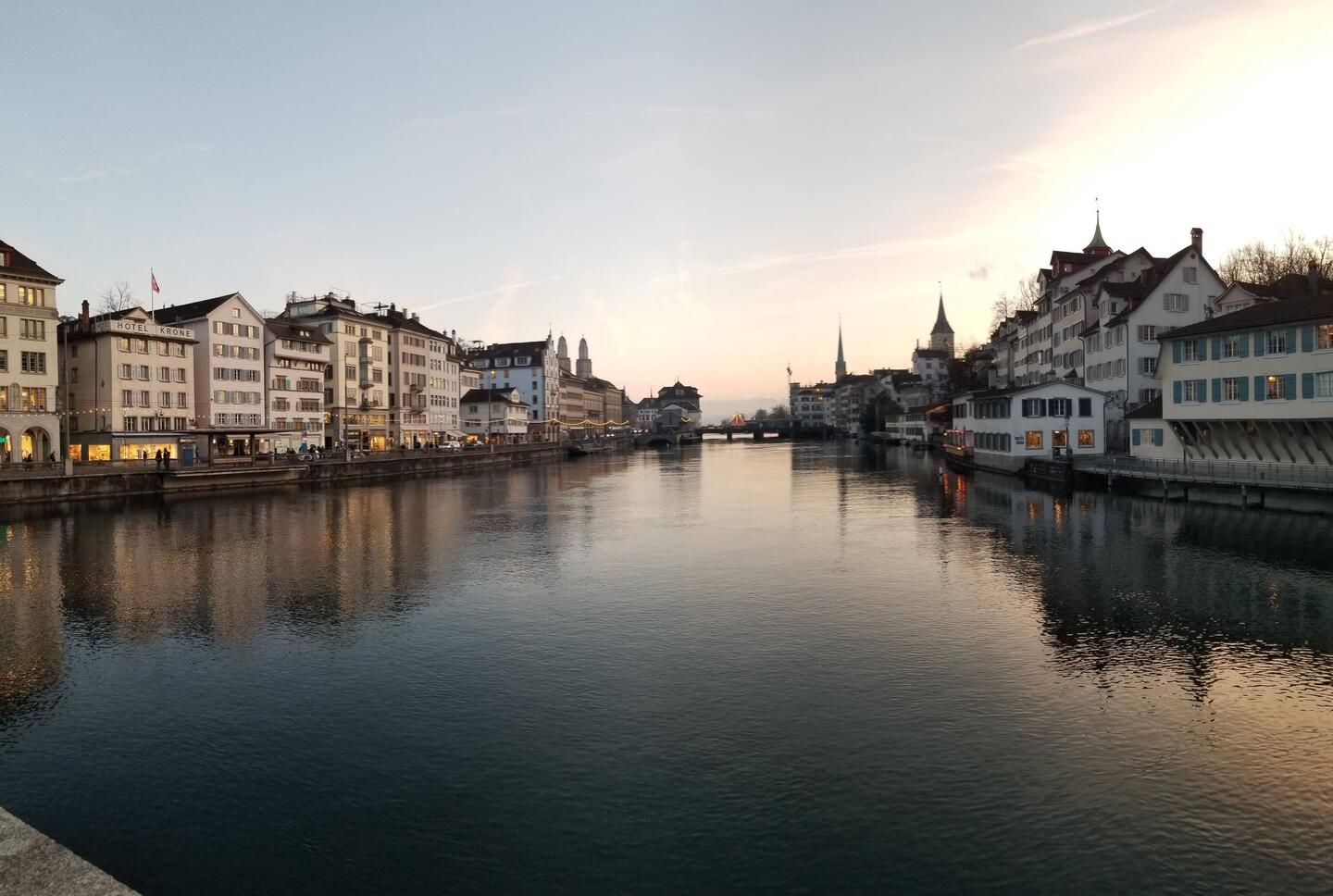 Lammat river, alschstadt Zurich.