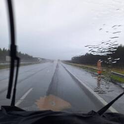 Weiterziehen bei Regen