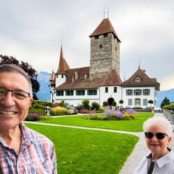 Schloss Spiez ... from the garden we pop into on our way to the castle — Spiez, Switzerland.