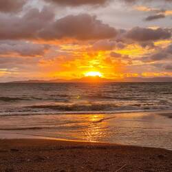 Nach Gewitter und Regen lässt sich doch nochmal die Sonne blicken