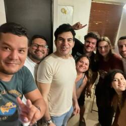 Karaoke night crew.