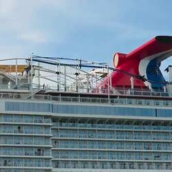 Die Achterbahn in Betrieb