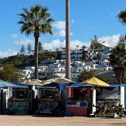 Dieser Teil des Ortes wurde für Touristen gebaut - alles Ferienhäuser
