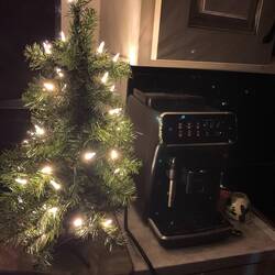 Tannenbaum und Kaffeemaschine 👍🏼🥰