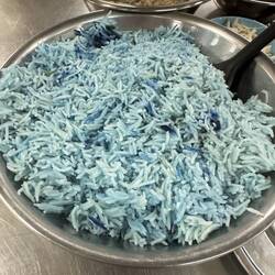 Butterfly pea flower rice