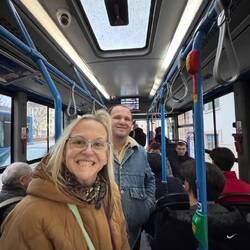 ACROSS the DANUBE- Bus from PEST to BUDA