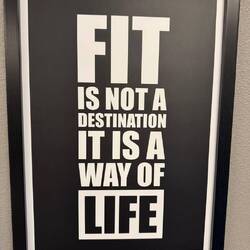 MY NEW QUOTE from the hotel gym