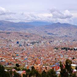 Letzter Blick auf La Paz