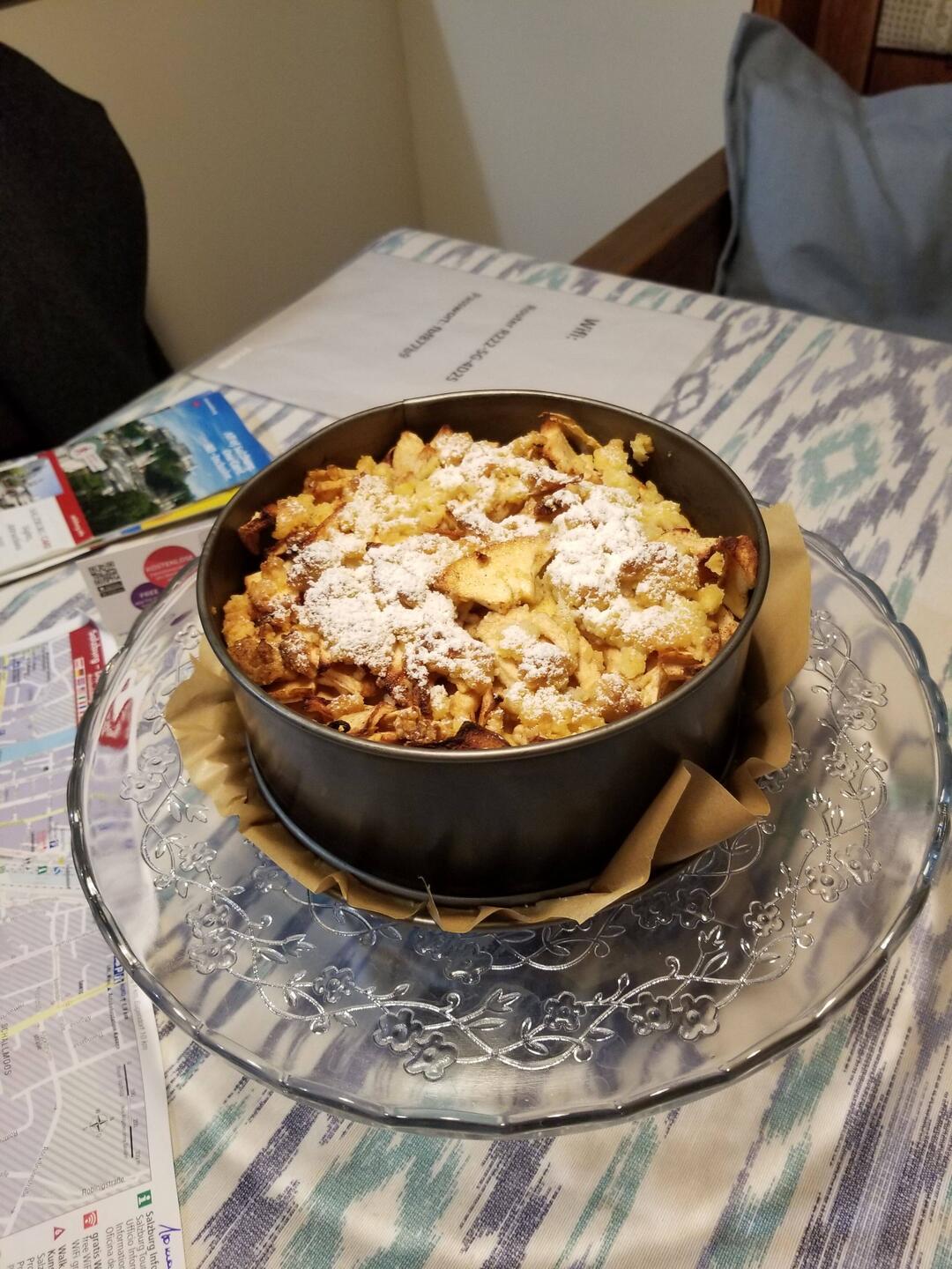 We found this place in airbnb. The hostess baked us a pie! Apfelkuchen?