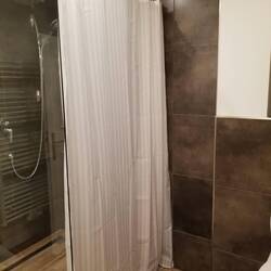 Economical WC, with a heated rack.