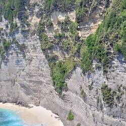 Steps cut into the cliff