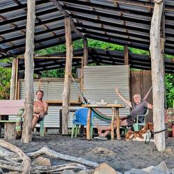 Piña Colada mit Justin aus Utah und seinem Hund Rocky
